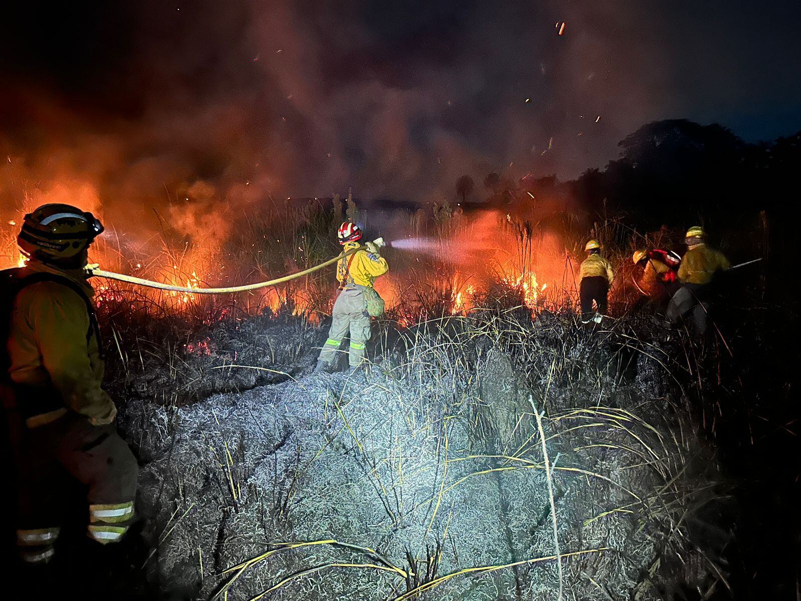 Importantes focos de incendio se registraron ayer en Central y