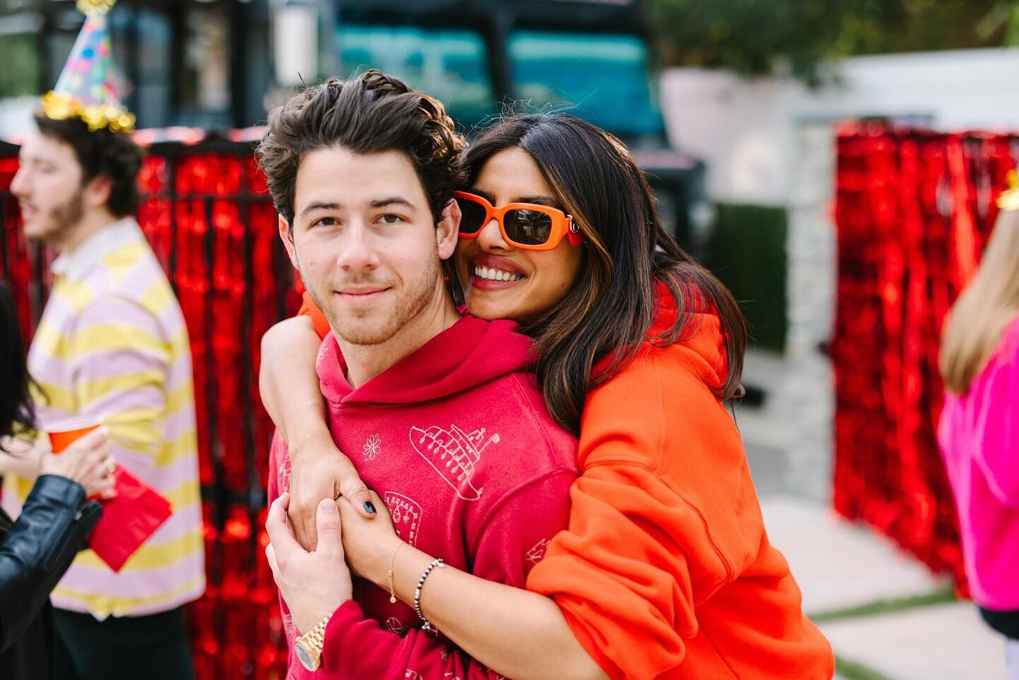 Nick Jonas y Priyanka Chopra disfrutaron de la fiesta de cumpleaños de su hija Malti. (Instagram/Nick Jonas)
