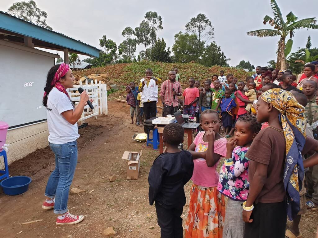 La doctora Belén Ramírez durante una epidemia de ébola en El Congo