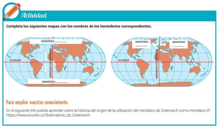 Líneas Imaginarias Y Hemisferios Escolar Abc Color 1820