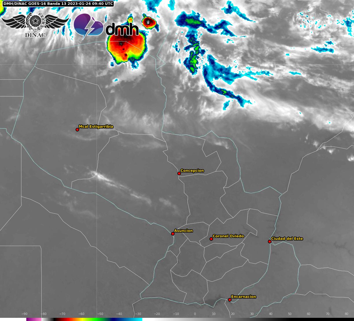 Tormentas ingresan hacia el norte de Alto Paraguay