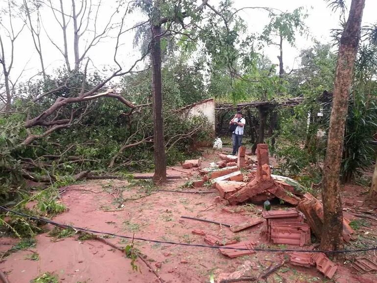 Temporal Causa Destrozos En Misiones Nacionales Abc Color