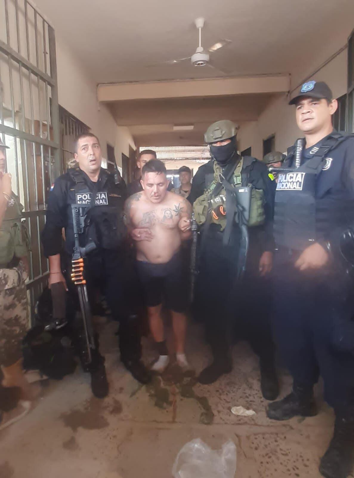 Milciades Giménez Prieto alias Pacu, segundo de Armando Javier Rotela, capturado en el marco del operativo Veneratio en la cárcel de Tacumbú.
