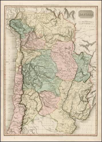 Mapa de La Plata, John Pinkerton (Londres, 1818).