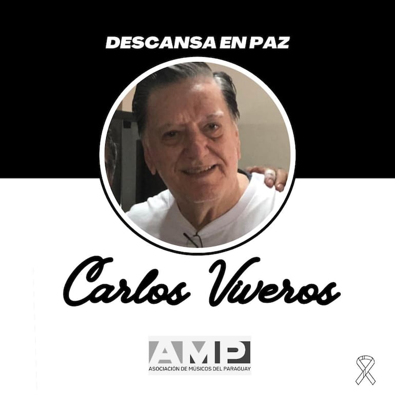 El músico Carlos Viveros, conocido como fundador del grupo Caribe 3, falleció hoy