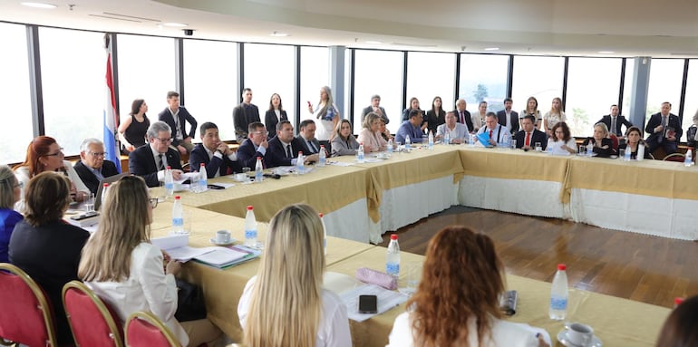 Reunión de Comisiones y representantes de entes en el Senado. (Gent.)