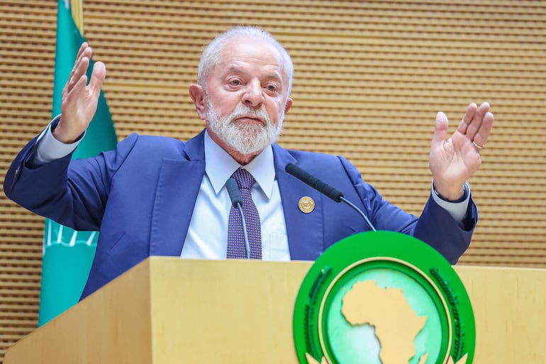 Durante la celebración hoy de la 37ª Cumbre Ordinaria de Jefes de Estado y de Gobierno de la Unión Africana (UA), en Adís Abeba, Lula criticó la guerra que Israel mantiene en Gaza desde el 7 de octubre de 2023.
