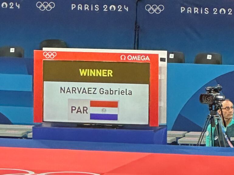 Gabriela Narváez debutó con victoria en los juegos Olímpicos París 2024.