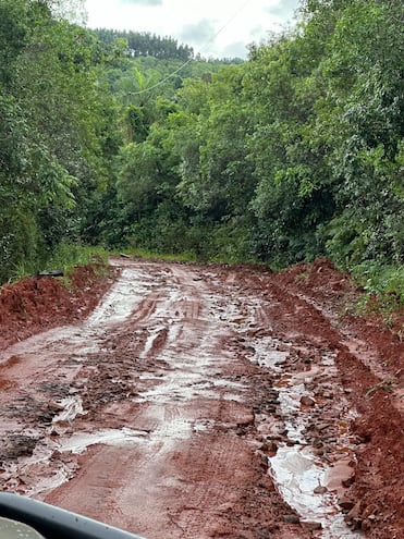 Muy deteriorados quedaron los caminos del Rally de Caaguazú, tras las lluvias del fin de semana.