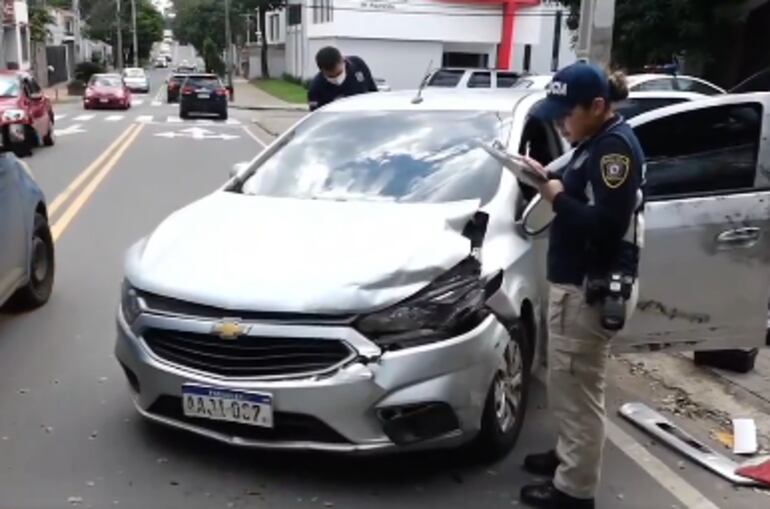 Frustrado robo y persecución sobre la calle Toribio Pacheco, en Asunción.