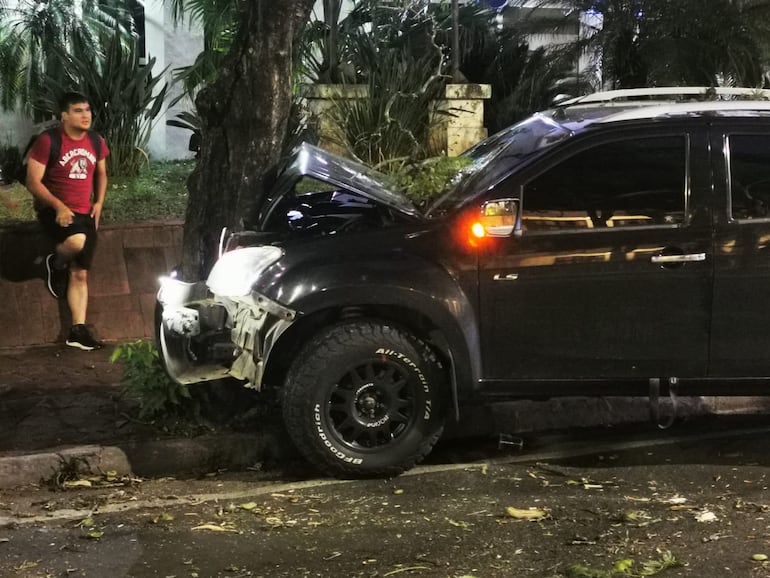 Accidente de tránsito sobre Mariscal López.