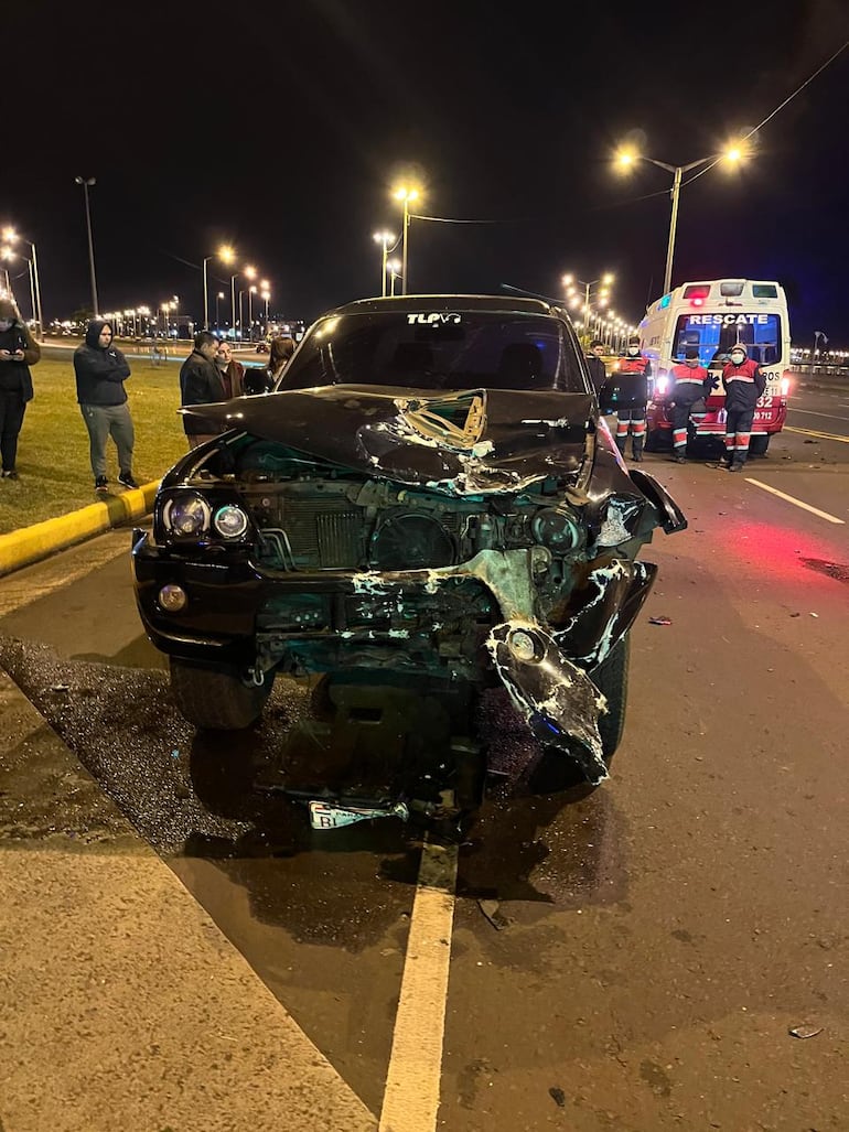 Accidente fatal en costanera de Encarnación.