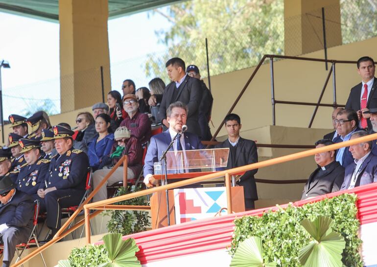 El ministro Luis Castiglioni en la Expo MRA 2023, el sábado último.