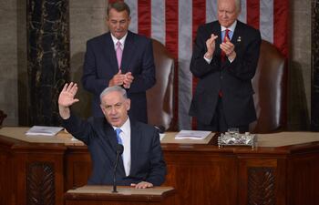 En marzo de 2015, el primer ministro de Israel, Benjamin Netanyahu, pronunció un discurso ante el Congreso de Estados Unidos. Lo repetirá tras aceptar una invitación de los legisladores republicanos, aunque también cuenta con el respaldo de los demócratas. (AFP)