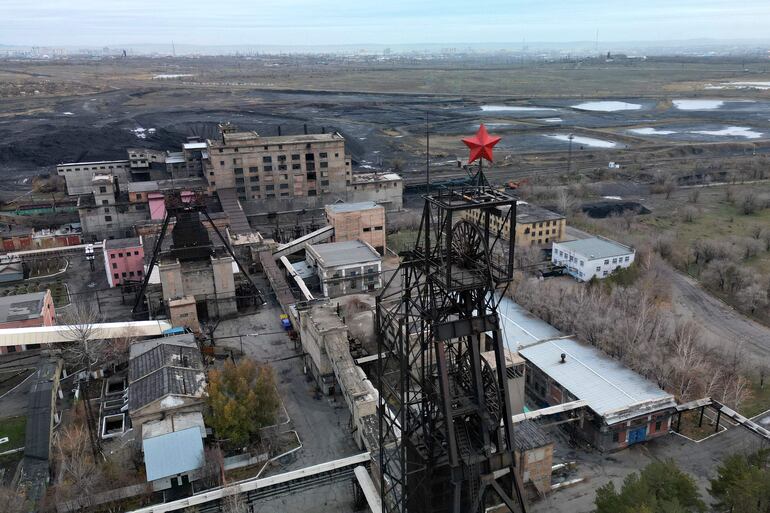 El complejo minero Kostenko en Karaganda, Kazajistán.