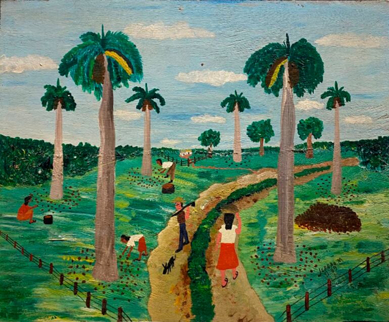 Una de las pinturas de Jenaro Morales que integra la selección de obras que Paraguay exhibirá en la feria ArteCO en Corrientes, Argentina.