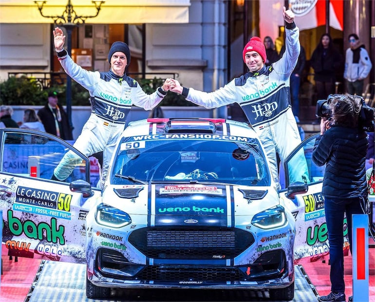 Paraguay presente en Montecarlo. Diego Domínguez Bejarano fue 4° en la WRC3.