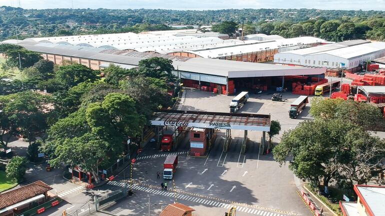 La planta industrial de Paresa, ubicada en Barcequillo, San Lorenzo.