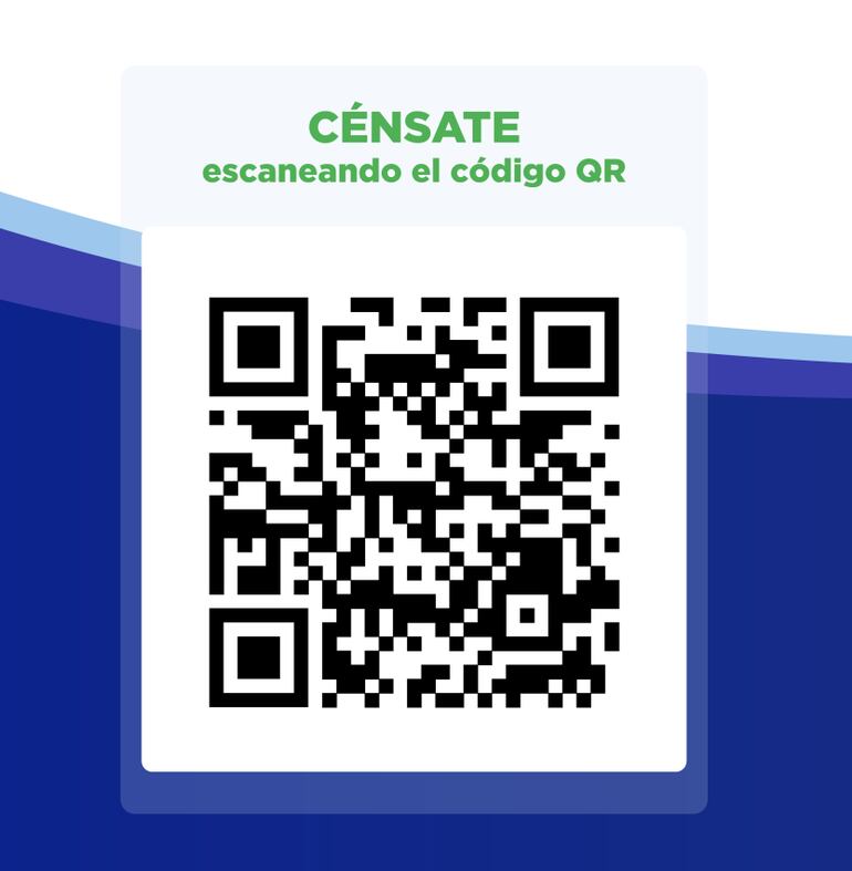 Código QR para acceder al censo digital del MEF.