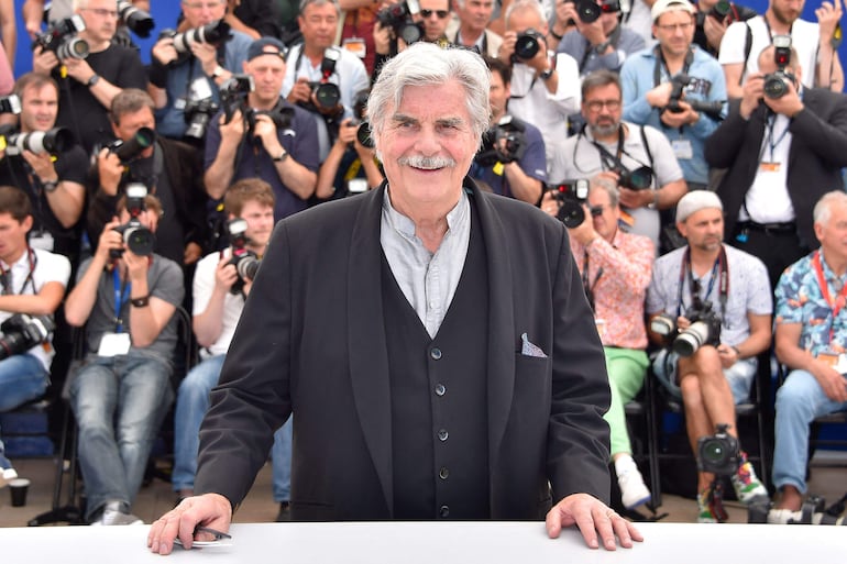 El actor austríaco Peter Simonischek durante la presentación de "Toni Erdmann" en Cannes. El actor falleció a los 76 años.