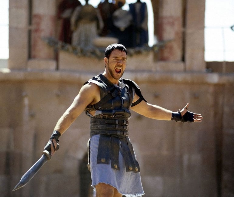 Russell Crowe en "Gladiador".