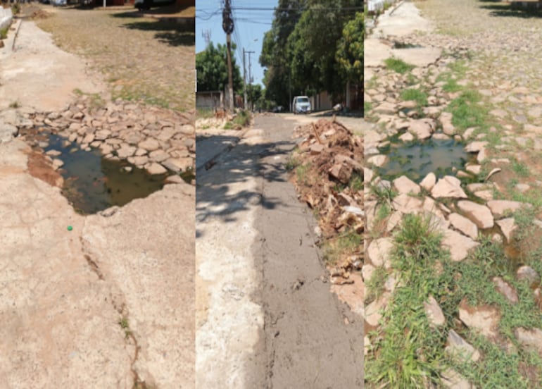 Obras paradas desde Navidad en Lambaré.