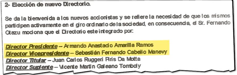 El actual gerente general de la Essap,Armando  Anastacio Amarilla, cuando asumió como director presidente de la firma Barrail Hermanos.