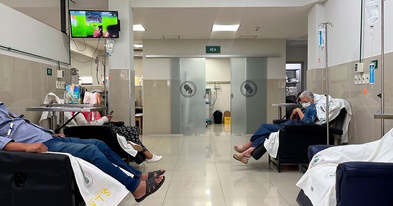 Sala de quimioterapia del Hospital Central del IPS. 