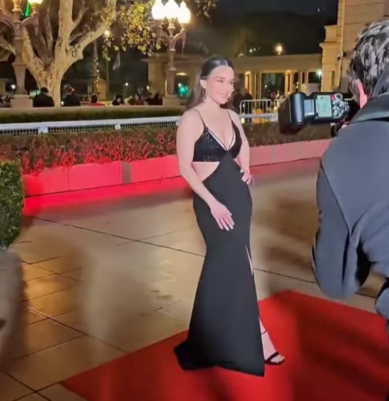 Lali González en la alfombra roja del Bailando 2023. (Instagram/Lali González)