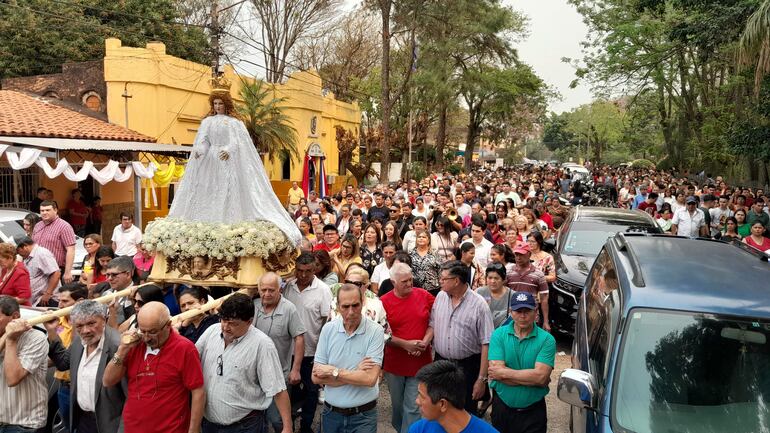 El próximo domingo se realiza la octava y clausura de las patronales de Guarambaré y se realizará otra procesión.