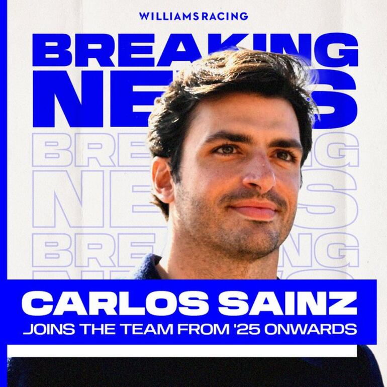 La presentación de Carlos Sainz Jr. en Williams Racing.