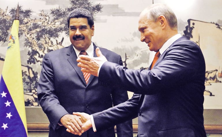 El presidente venezolano Nicolás Maduro (a la izquierda) y el ruso Vladimir Putin. (Imagen de archivo)