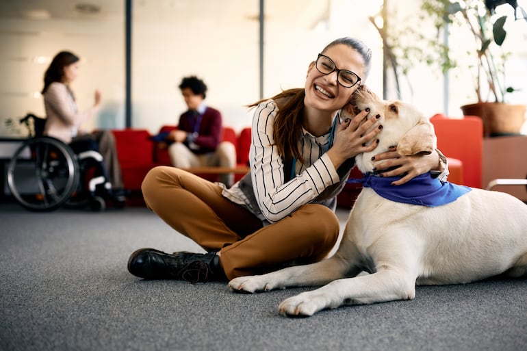 Perro de terapia.