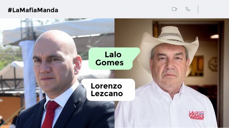 Chat entre el fiscal Lorenzo Lezcano y el diputado cartista Eulalio "Lalo" Gomes.