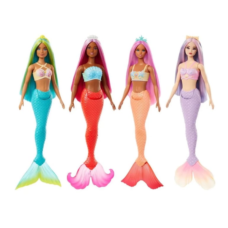 Barbies con cabello de colores. Nueva Americana.