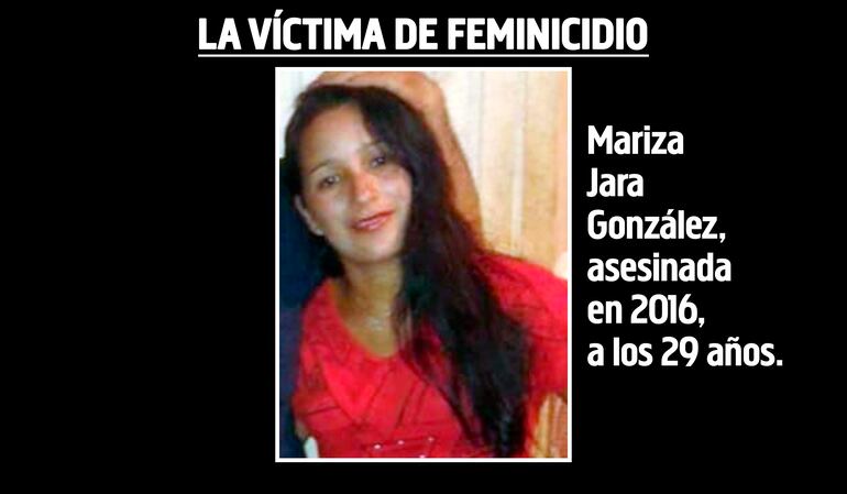 Mariza Jara González, quien tenía de 29 años cuando fue asesinada en 2016.