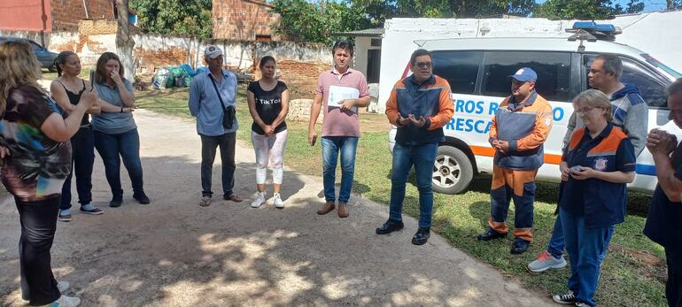 El Cuerpo de Bomberos de Reducto San Lorenzo recibieron el apoyo de los pobladores de la zona que se mostraron preocupados ante la posible desafección del espacio donde se encuentran asentados actualmente.