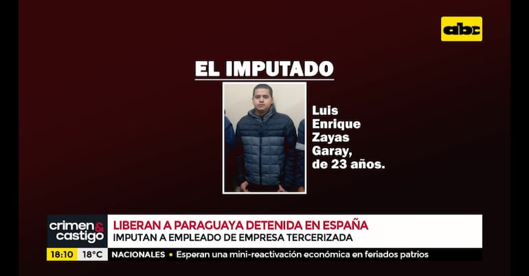 Luis Enrique Zayas Garay, único imputado por caso de envío de cocaína a España desde el aeropuerto Silvio Pettirossi.