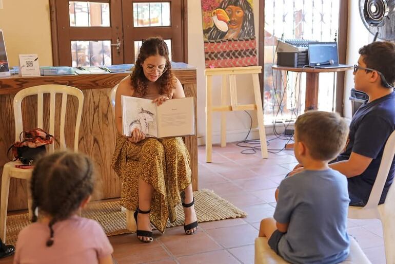 En la Casona Bütter los pequeños tienen su espacio de lectura.