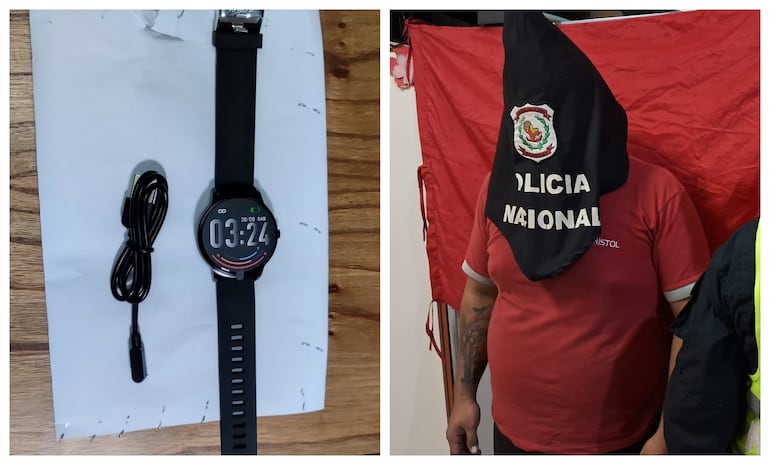 Empleado infiel robó un reloj inteligente y fue aprehendido