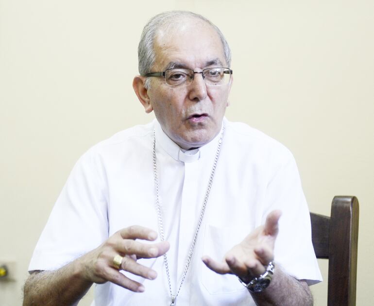 Monseñor Edmundo Valenzuela, renunciante arzobispo de Asunción.