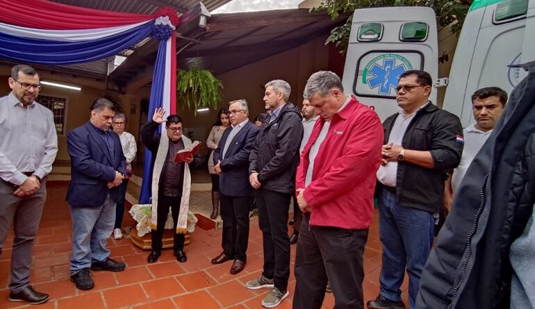 Acto de habilitación oficial del Servicio de Emergencias Médicas Extra Hospitalaria (SEME), en Alto Paraná.