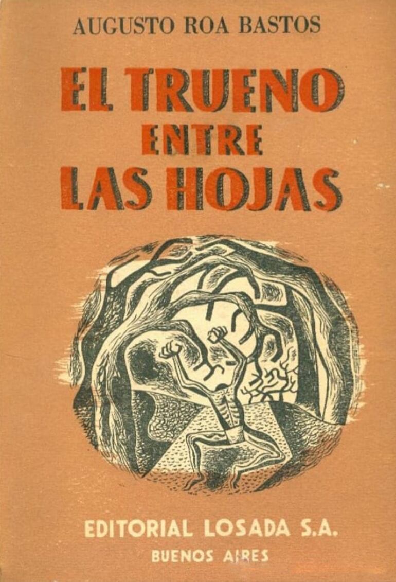 Portada de la primera edición de El Trueno entre las hojas, de la editorial Losada, en 1953.