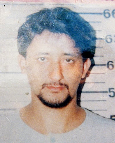 Luis Alberto Rojas, cuando fue fichado por la Policía.