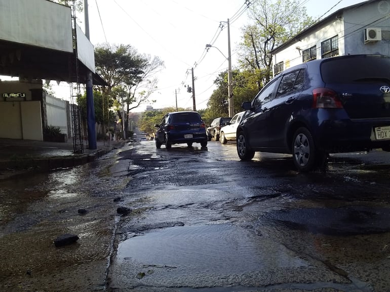 Pérdida de agua de la Essap