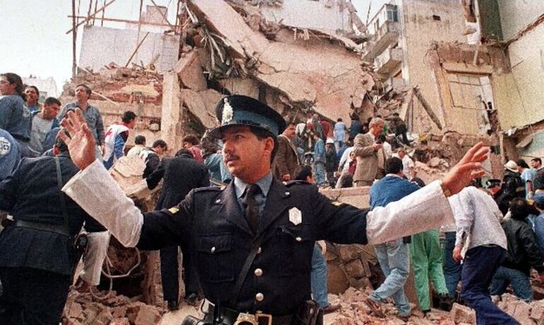 Imágenes de archivo: el atentado a la AMIA en Buenos Aires fue el 18 de julio de 1994 y ocasionó la muerte de 85 personas.