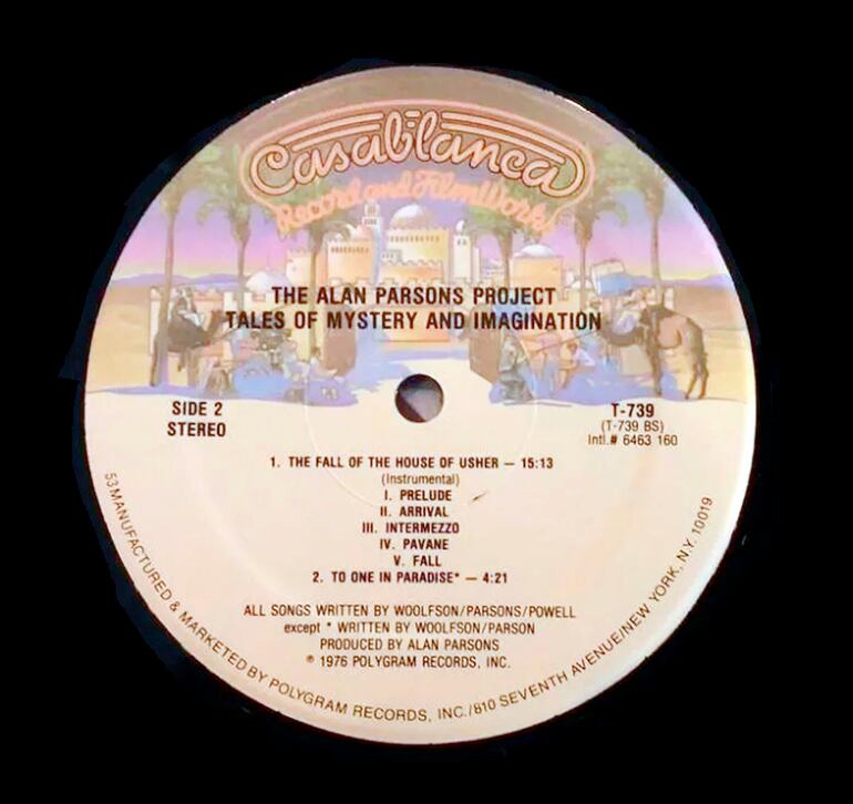 The Alan Parsons Project: Tales of Mystery and Imagination, 1976.