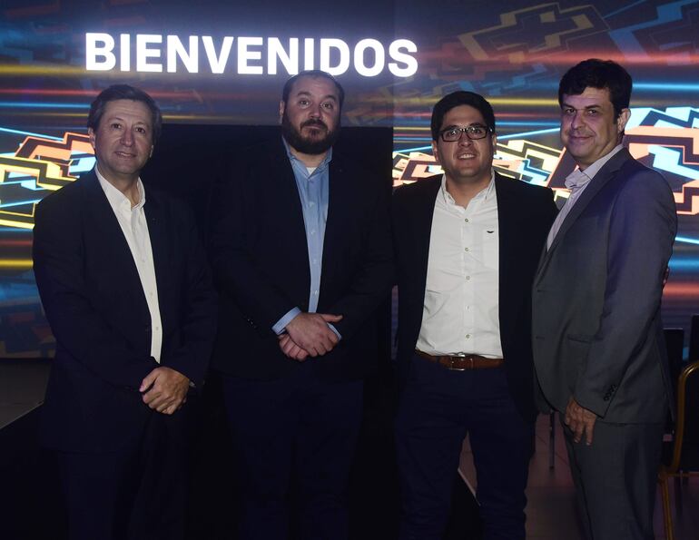 Bernardo García, Fernando Palma, Pablo Riquelme y Gabriel Alabarce.