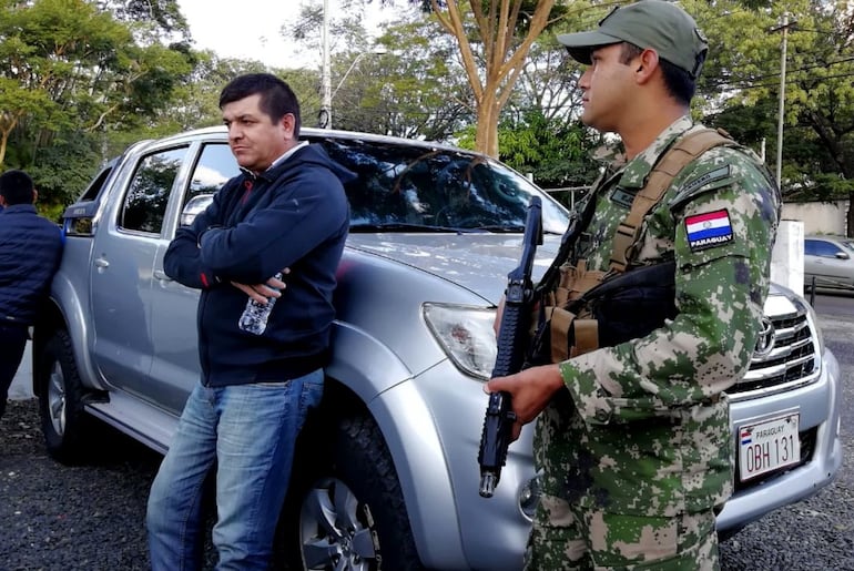 Wilfrido Bareiro Vargas, alias "Peloncho", fue detenido en plena avenida Mariscal López, en el 2018.