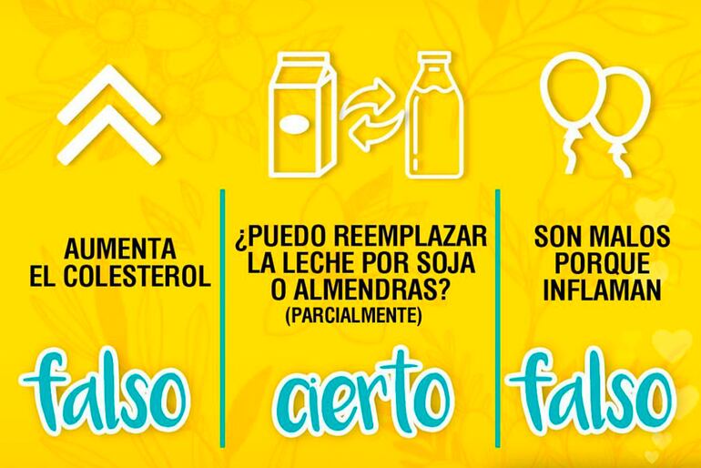 Falso y verdadero sobre el consumo de la leche.